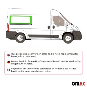 RAM PROMASTER Cargo Van Rear Side Fixed Glass - Right - Omac - Galaxy - 2014 RAM PROMASTER Cargo Van Rear Side Fixed Glass - Right - Omac - Galaxy - 2014